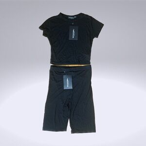 NTW prettylittlething comfy biker set